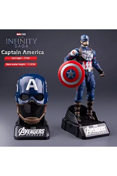 Choice5 تمثال رأس الرجل الحديدي من مارفل كابتن أمريكا، لعبة قابلة للتشكيل، شخ...