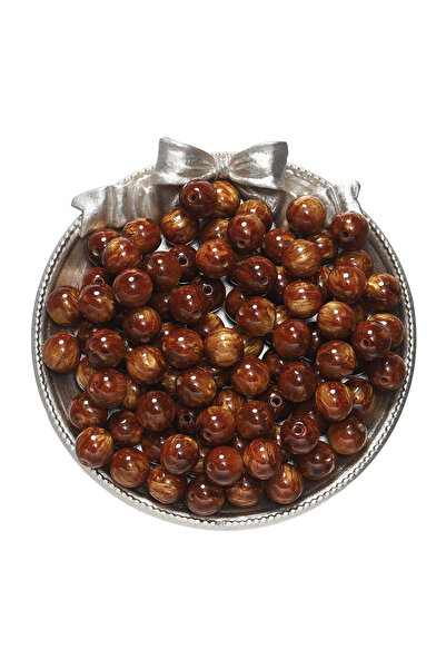 Choice13 10mm x 20pcs Brown 20-50pcs/lot Glitter Mitation Cat Eye Round Resin...