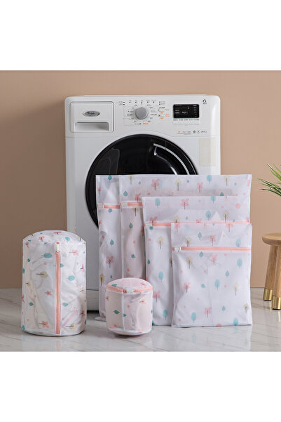 Choice8 مجموعة واحدة من 6 قطع من أكياس الغسيل بتصميمات أشجار لطيفة، لتنظيم ال...