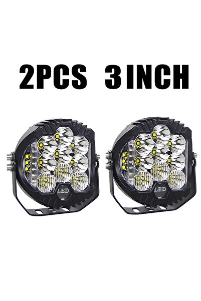 Choice5 2pcs-white-3inch Automobile LED Sport Work Lamps for Lada Offroad 4X4...