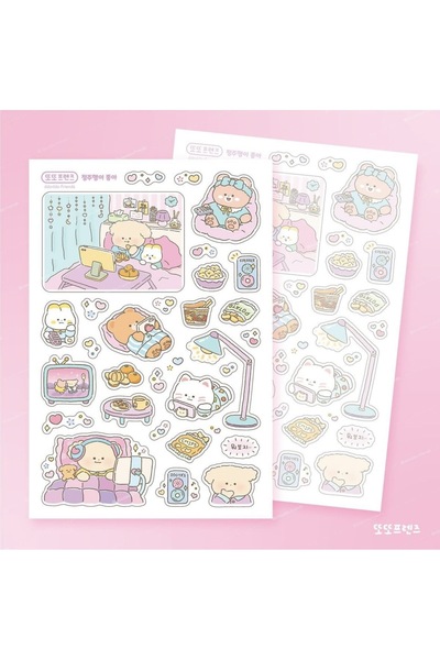 Choice6 3 ملصقات دببة كرتونية لطيفة، دفتر يوميات، دفتر تخطيط، دفتر ملاحظات، د...