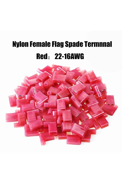 Choice 30pcs-Red In Bag 80/50/30pcs nylon flag 90 degree right angle spade co...