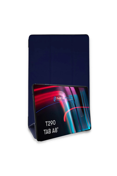 xirshop حافظة ذكية للكمبيوتر اللوحي Samsung Galaxy T290 Tab A 8 - أزرق داكن