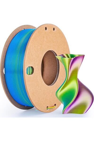 Choice10 250gBluePurpleYellow Multicolor 3D Printer Filament,Dual/Tri Color 1...