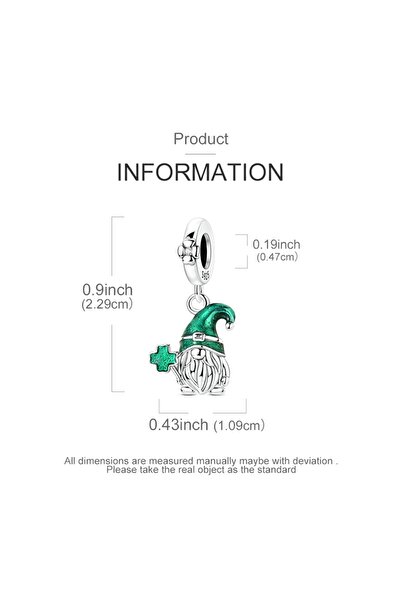 Choice1 KTC1935 925 Silver Charms Ireland Map Highland Cow Leprechaun Pendant...