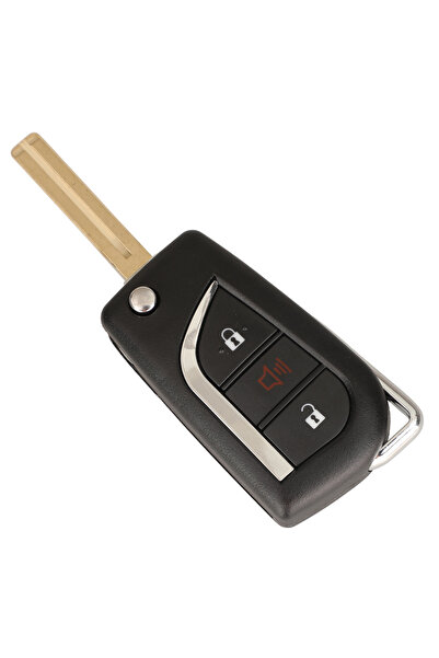 Choice7 2 Plus1 TOY40 jingyuqin 2/3 Butt Flip Car Key Shell Case For Toyota C...