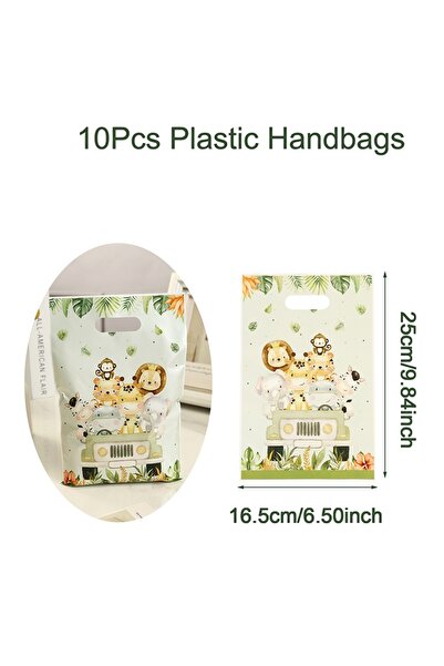 Choice1 كما هو موضح، 10 قطع، 10/20/50 قطعة، حقيبة هدايا بتصميم حيوانات الغابة...