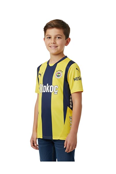 Fenerbahçe Orijinal Lisanslı Unisex 24-25 Yeni Sezon Çubuklu ÇOCUK Forması