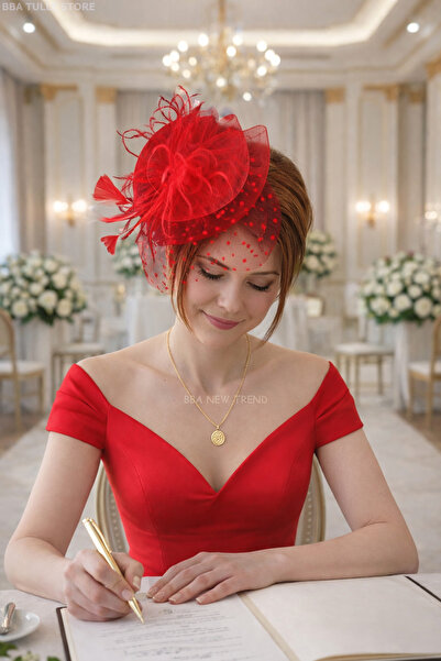 bbays new trend Gelin Şapkası Vualet Nikah Şapkası 4 Renk Seçeneği Davet Balo...