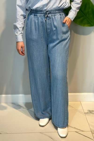 Lale Butik Denim Baggy Jeans 4138 Blue