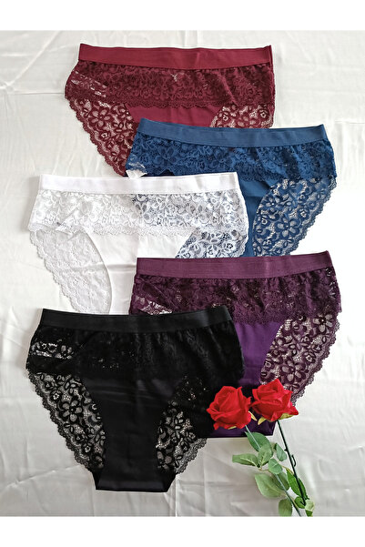 Helena Paris Paris Lazer Kesim Dantel Detaylı Beli Lastikli Külot (Renk ve Be...