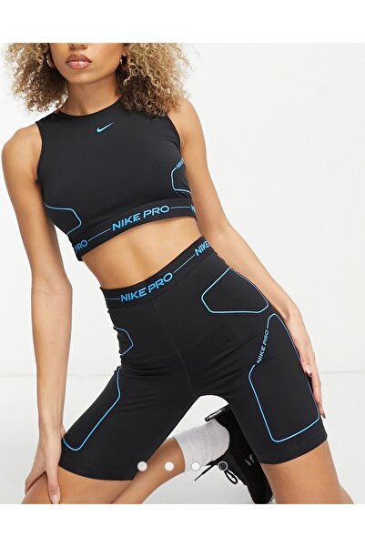 Nike Pro Dri-Fit Essential Slim Crop Training Чорна жіноча футболка