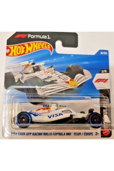 HOT WHEELS F1 Visa Cash App Racing Bulls Formula 1 68/250 2/5 2026 Resmi Lisa...