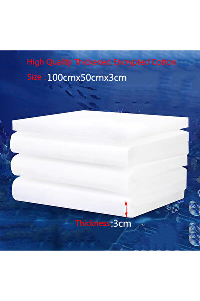 Choice4 فلتر حوض سمك فائق السماكة، إسفنجة قطن ثنائية التركيب، بأبعاد 100 سم ×...