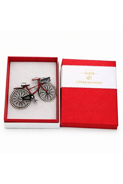 OEM Mărțișor Broșă Bicicletă cu Cristale, Design Modern și Elegant