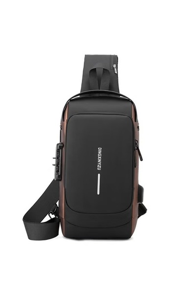 Primo Plus Anti-theft, water-resistant backpack, brown and black, waterproof,...