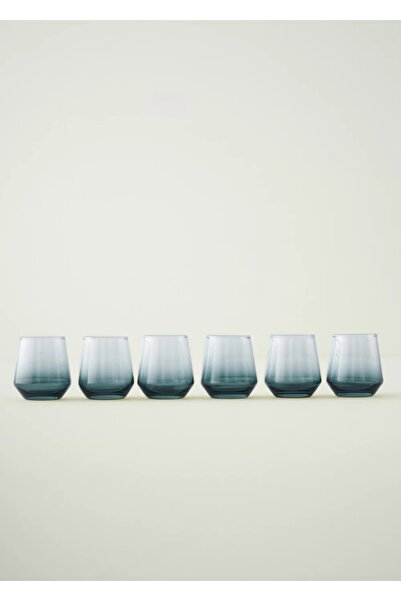 Bella Maison Colored 6'lı Kahve Yanı Su Bardağı Mavi (115 cc)