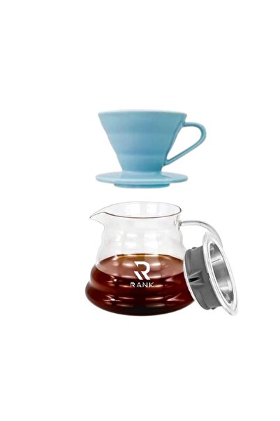 rank V60 Coffee Drip Set: Glass Dropper and Glass Serving Tool 01