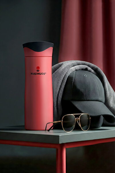 MADMUGS كوب ترمس فولاذي سعة 470 مل 16/أونصة، كوب سفر مزدوج الطبقات مفرغ الهوا...