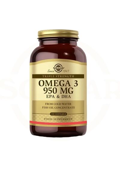 Solgar Omega 3 950 mg 100 Kapsül Balık Yağı Takviye Edici Gıda