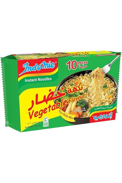 İndomie نودلز نباتية 10 × 75 غرام