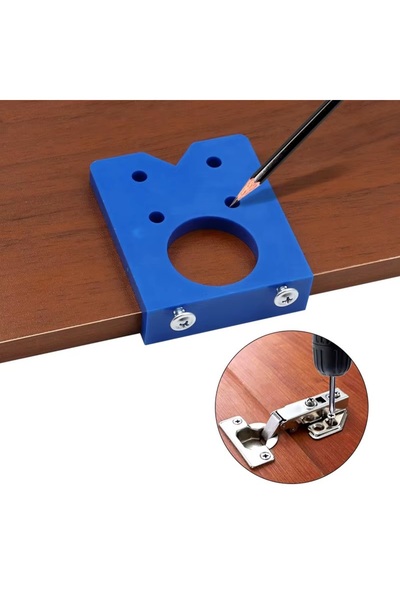 Depolife Meteşe Yeri Açma için Hizalama Aparatı 35mm Ahşap yuva Açmak için iş...