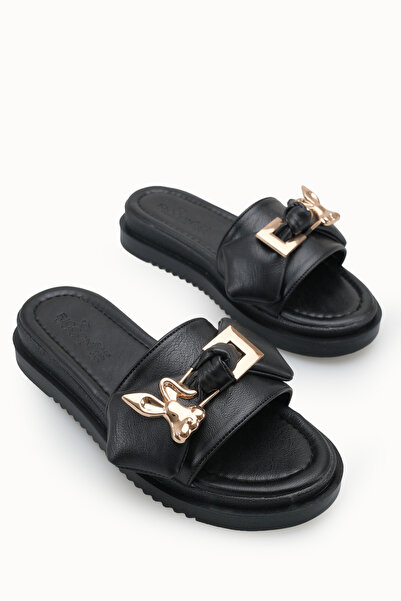 Riccon Women's Slippers 00120416 Black