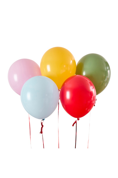 Hootyballoo بالونات لاتكس قوس قزح سيركس 12 بوصة، 5 قطع