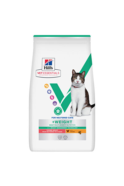 Hill's VET ESSENTIALS Multi-Benefit + Weight Genç Yetişkin Kedi Maması 8 Kg
