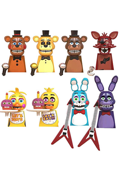 choice2 WM6074 مجموعة من 8 قطع من مكعبات بناء شخصيات الأنمي الكرتونية، لعبة ت...