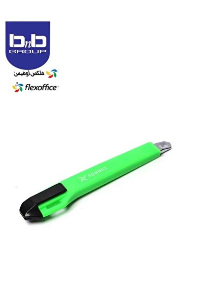 FLEXOFFICE Utility Knife Retractable Box Cutter 18mm Stainless Steel Blade Cu...