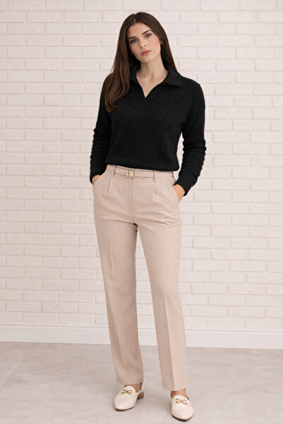 FORMO Women's Soft Textured V-Neck Quality Flexible Sweater