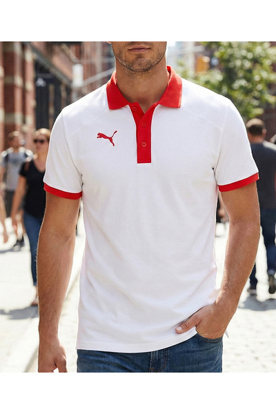 Puma Мъжка ежедневна и спортна тениска с поло яка, подходяща за тренировки. У...