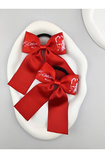 Toka Sepetim Atatürk ve İmzalı Kırmızı 23 Nisan Tokası 29 Ekim Tokası 1 Çift