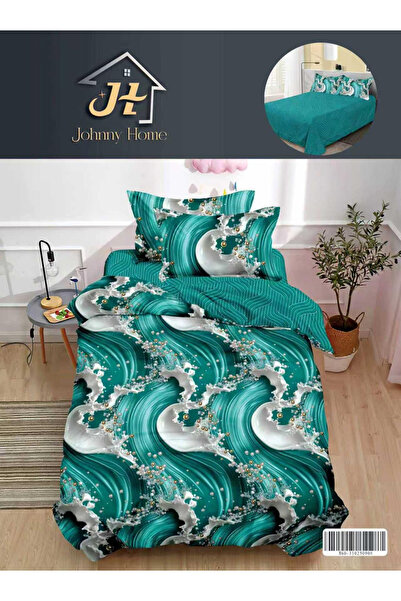 FIONNA.RO Finet Duvet Cover Set 1 Person - Turquoise Waves