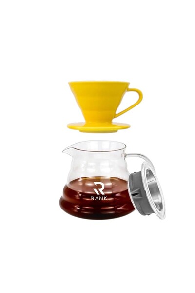 rank V60 Coffee Drip Set: Glass Dropper and Glass Serving Tool 01
