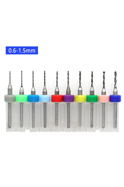 Choice4 0.6-1.5MM PCB Tungsten Carbide Micro Drill Bits Set for Engraving Amb...