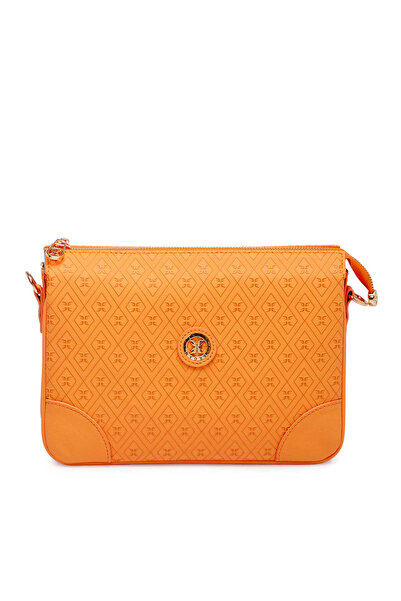 Tergan Turuncu Print Kadın Çapraz Askılı Çanta - S26Y1PR09090-V3F