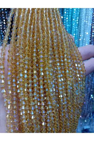 Ralp Moda 4mm Pyramid Crystal Glass Beads 10 Strands Total: 800 Beads