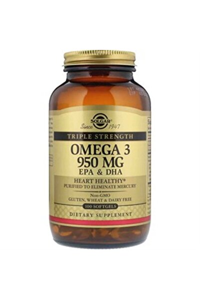 Solgar أوميغا-3 950 ملغ 100 كبسولة