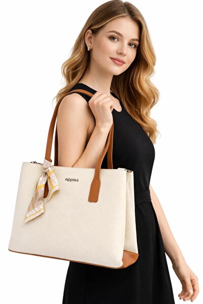 Generic Women Large Tote Bag with Scarf – Premium Synthetic Leather Shoulder ...