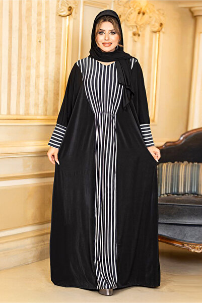 AsrymShop اسدال صلاة قطن زبدة خفيف واسع اسود