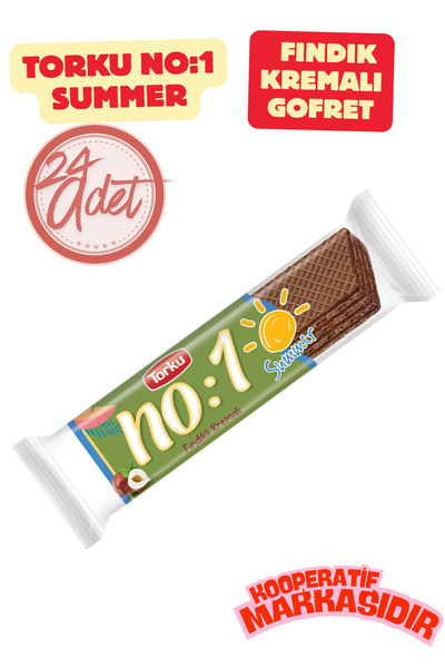 Torku NO:1 SUMMER FINDIKLI GOFRET 32G X 24 ADET