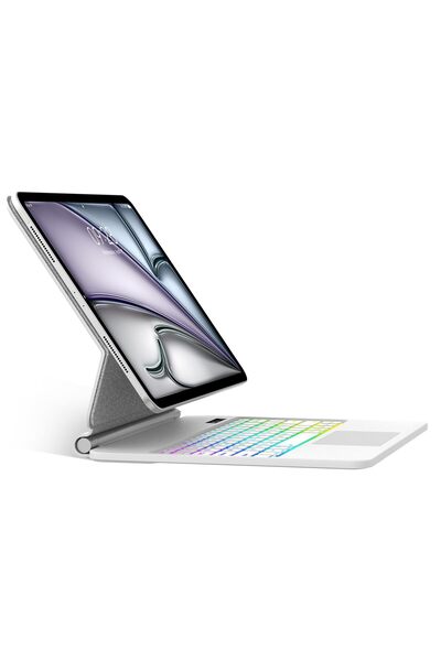 SENGBIRCH Tastatură Magic iPad Air 13" (M2/M3) & Pro 12.9", Trackpad, Ilumina...