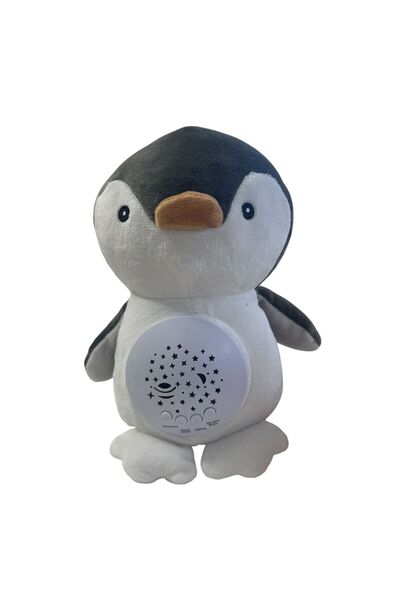 ADIRI SHOP Baby Doll musical penguin with star projector and white noise – 22 cm