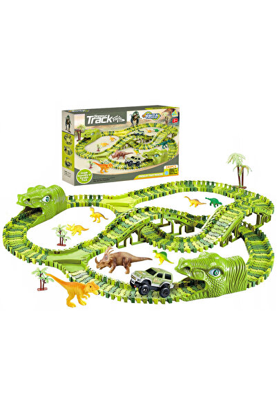 SERSIMO Circuit auto Parcul Dinozaurilor, cu 240 segmente, pistă configurabil...