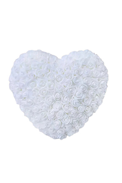 OEM Heart of White Roses 25 cm – Elegant Gift