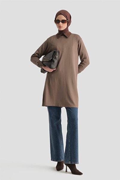 Armine Triko Tunik 25KD5005 Vizon