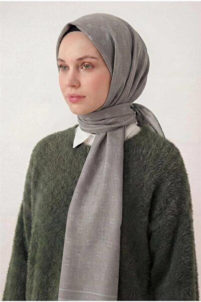 Silk Home Βαμβάκι Πολυεστέρας Σάλι Liva Ασημένιο Αναπνεύσιμο Με υφή 90x200