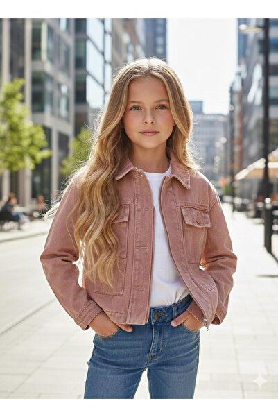 Hilal Akıncı Kids Girl's Denim Jacket